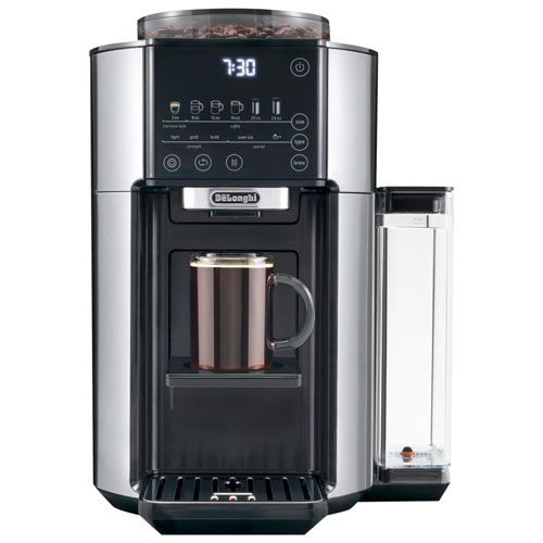 Machine à café automatique TrueBrew de De'Longhi - Noir/Acier inoxydable