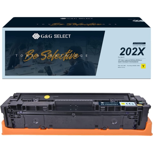 G&G Select Remanufactured Toner Cartridge Replacement for HP 202X CF501X for HP M254DW 254NW M280NW M281FDW M281FDN Printer-High Yield-High Yield