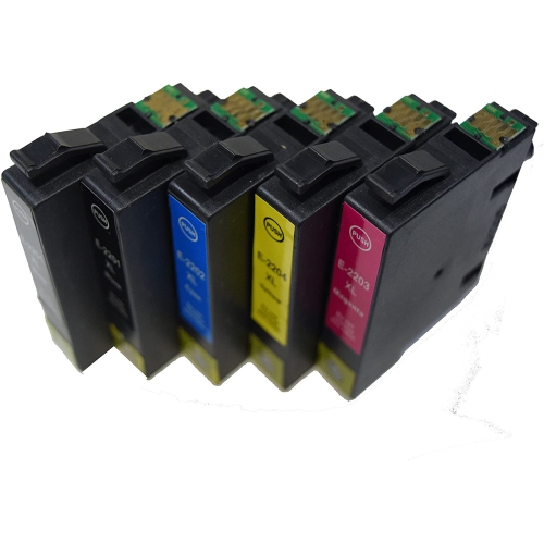 axGear Epson T220XL Compatible Ink Cartridge Combo High Yield 2B/1C/M/Y T220XL120, T220XL220
