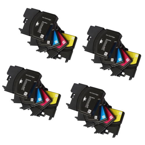 axGear Brother LC61 Compatible Ink Cartridge 4 Combo BK/C/M/Y 20/Pack DCP-165C MFC-250C MFC-255CW