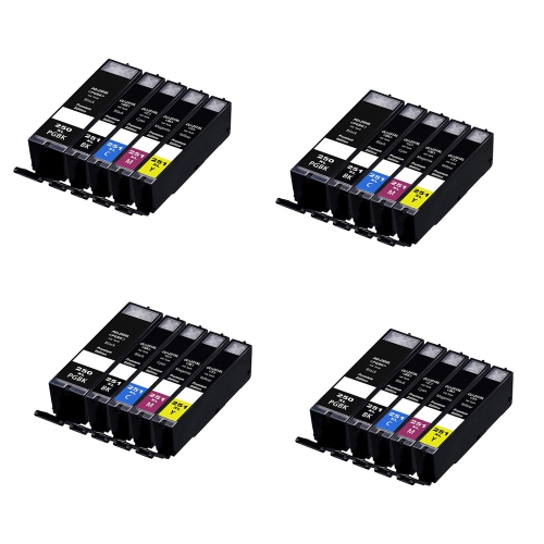 axGear Canon PGI250XL CLI251XL Ink Cartridge High Yield 4 Combo PGBK/BK/C/M/Y PIXMA MG5420