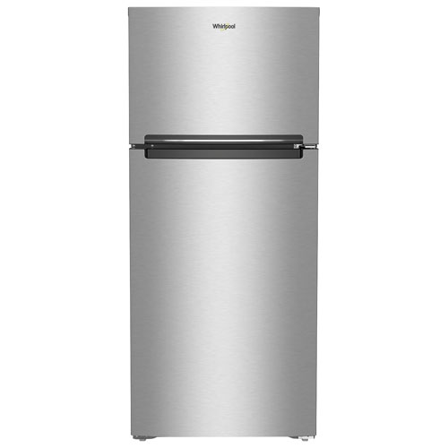 Réfrigérateur à congélateur supérieur 16,6 pi³ 29 po de Whirlpool - Acier Dolos
