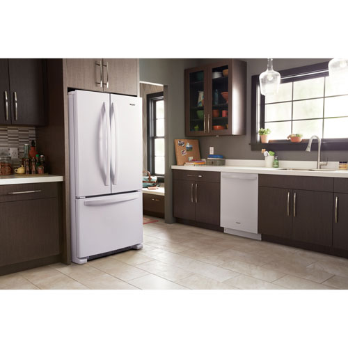 Whirlpool 33" 22.1 Cu. Ft. French Door Refrigerator with Water Dispenser (WRFF5333PW) - White