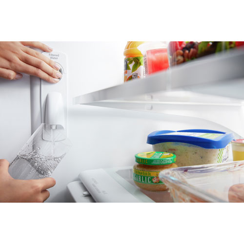 Whirlpool 33" 22.1 Cu. Ft. French Door Refrigerator with Water Dispenser (WRFF5333PW) - White