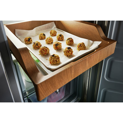 KitchenAid 36" 19.4 Cu. Ft. Counter-Depth French Door Refrigerator (KRQC506MPS) - Metallic Steel