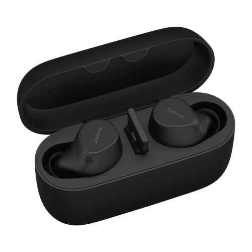 Jabra Evolve2 Buds In-Ear/Ear Bud Noise Cancelling Truly Wireless Bluetooth 5.2 Headsets with Mic-USB-A - Black(20797-999-999)