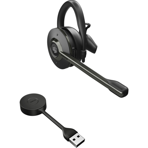 Jabra Engage 55 On-Ear Noise Cancelling Truly Wireless Bluetooth Headsets with Mic - Black