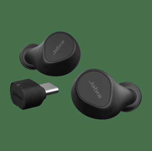 Écouteurs boutons 100 % sans fil Bluetooth 5.2 à suppression du bruit Evolve2 de Jabra avec micro-USB-C