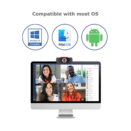 ADESSO TECHNOLOGY 30 fps Manual Focus HD 720P Webcam with Integrated Microphone