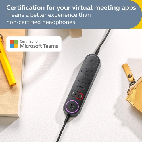 Jabra Engage 40 On-Ear Noise Cancelling Sound Isolating Headsets with Mic