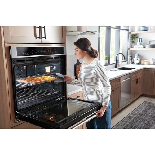 Maytag 30" 6.4 Cu. Ft. Combination True Convection Electric Wall Oven - Stainless Steel