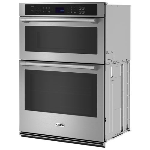 Maytag 30" 6.4 Cu. Ft. Combination True Convection Electric Wall Oven - Stainless Steel
