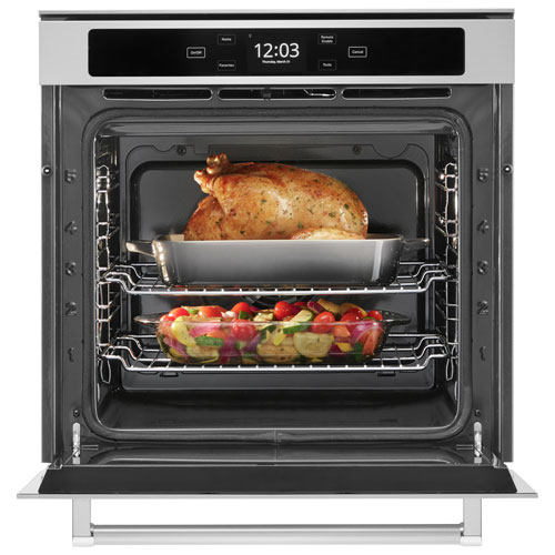 Kitchenaid 23" 2.9 Cu. Ft. True Convection Electric Wall Oven - Stainless Steel