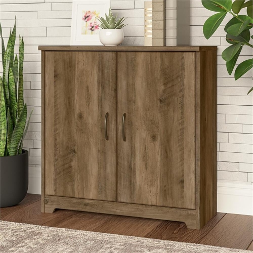 Bush Furniture Cabot Small Storage Cabinet in Reclaimed Pine - Engineered Wood