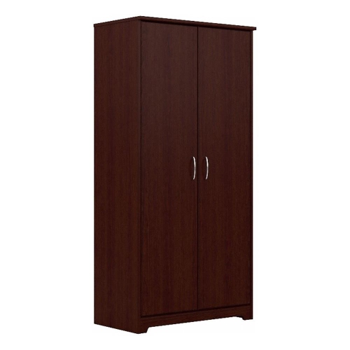 BUSH  Furniture Cabot Tall Storage Cabinet In Harvest Cherry - Engineered Wood