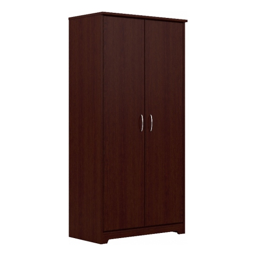 Bush Furniture Cabot Tall Bathroom Cabinet In Harvest Cherry Engineered Wood Best Buy Canada 4844