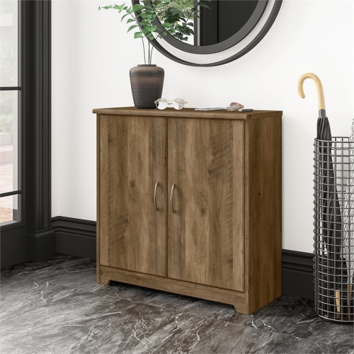Bush Furniture Cabot Small Entryway Cabinet in Reclaimed Pine - Engineered Wood