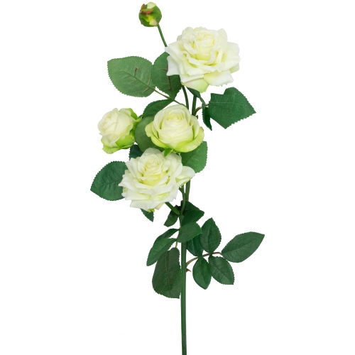Real Touch™ White Artificial Rose Floral Sprays, Set of 6 -35"
