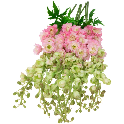 Real Touch™ Pink Delphinium Artificial Floral Stems, Set of 6 - 40"