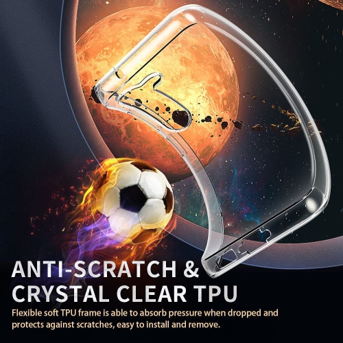 KEEGUARD Coque en silicone gel TPU transparent pour Samasung Galaxy S23 Plus +