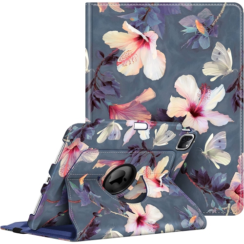 DOLAER  F Rotating Case for Ipad Pro 11-Inch (4Th / 3Rd Generation) 2022/2021 - 360 Degree Swiveling Stand Cover W/pencil Holder, Auto Sleep/wake