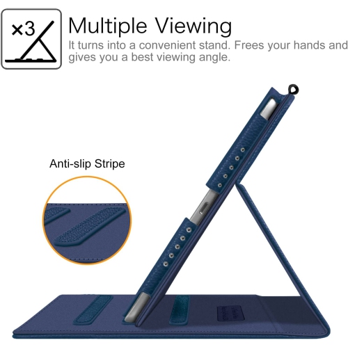 F Case for iPad 9.7 2018 2017 / iPad Air 2 / iPad Air - [Corner Protection] Multi-Angle Viewing Folio Stand Cover w/Pocket, Auto Wake/Sleep for iPad