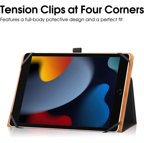 H Universal Case for 9inch 10inch Tablet,Stand Folio Universal Tablet Case Protective Cover for 9 10.1 Touchscreen Tablet, with Adjustable Fixing