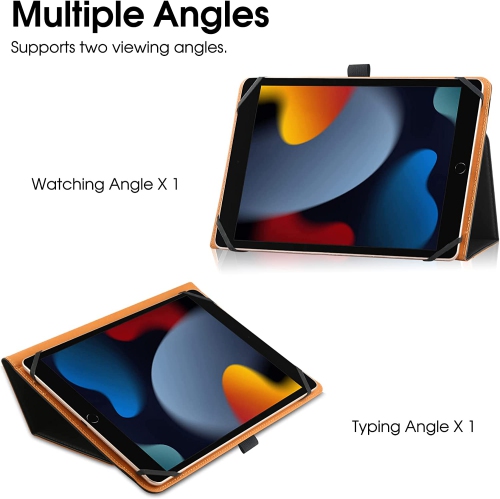 H Universal Case for 9inch 10inch Tablet,Stand Folio Universal Tablet Case Protective Cover for 9 10.1 Touchscreen Tablet, with Adjustable Fixing