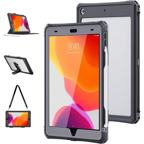 DOLAER  Shellbox Case Ipad 10.2 9Th/8Th/7Th Generation Waterproof Case, Full-Body Heavy Duty Shockproof Protective Cover Built-In Screen Protector w