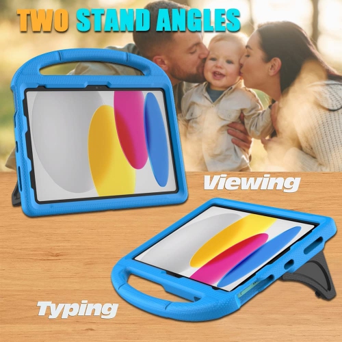 Kids Case for iPad 10th Generation 10.9 Inch 2022, L iPad Air 5th/4th Generation Case, iPad Pro 11 Inch Case Lightweight Shockproof with Handle Stand