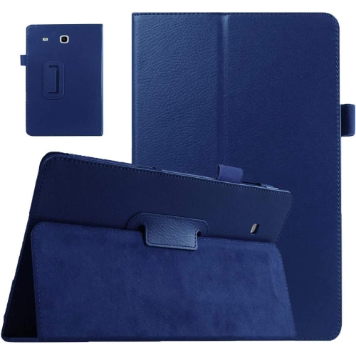 Case for Tab E 9.6 Case Model T560, Slim Leather Folio Case Cover Stand for Samsung Galaxy Tab E 9.6 Inch 2015 Released Tablet - Dark Blue