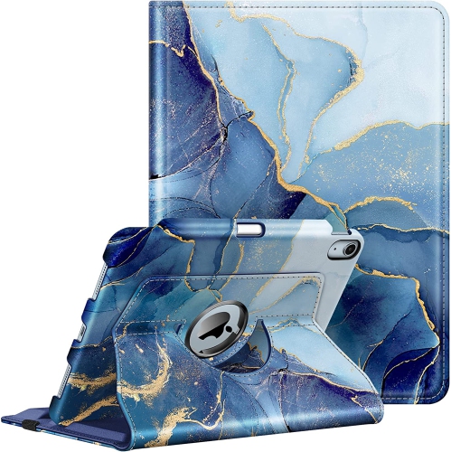 DOLAER  F Rotating Case for Ipad Air 5Th Generation (2022) / Ipad Air 4Th Generation (2020) 10.9 Inch \w Pencil Holder - 360 Degree Rotating Stand