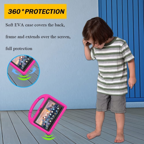 New Fire 7 Tablet Case for Kids 2022 Release(12th Generation) L Fire Tablet 7 Case with Handle Stand Lightweight Durable Shockproof Kid-Proof Cover
