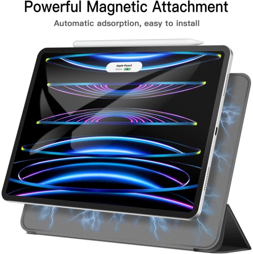 J Magnetic Case for iPad Pro 11 Inch All Models, and iPad Air 5/4, Support Pencil 2nd Gen Charging, Magnetic Attachment, Cover with Auto Wake/Sleep