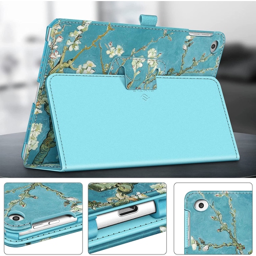 F Case for iPad 9.7 2018/2017, iPad Air 2, iPad Air - [Corner Protection] Premium Vegan Leather Folio Stand Cover, Auto Wake/Sleep for iPad 6th / 5th