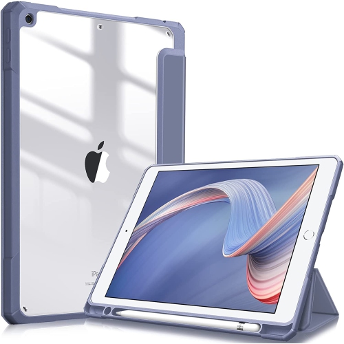 Coque pour iPad 10.2 iPad 7ème génération, coque arrière rigide avec  support fin pour iPad 7ème génération (A2197 A2198 A2200)