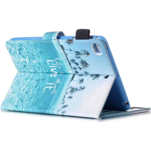 iPad Mini Case, F Mini 4 Mini 5 Mini 3/2/1 Smart Wake Sleep Case with Kickstand [Card Slot & Pen Holder] PU Leather Protective Cover for Apple iPad