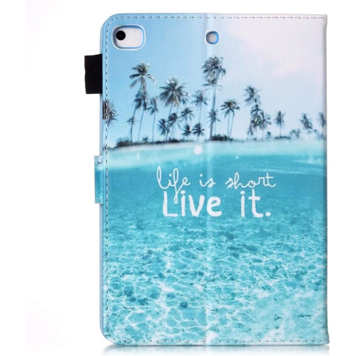 iPad Mini Case, F Mini 4 Mini 5 Mini 3/2/1 Smart Wake Sleep Case with Kickstand [Card Slot & Pen Holder] PU Leather Protective Cover for Apple iPad