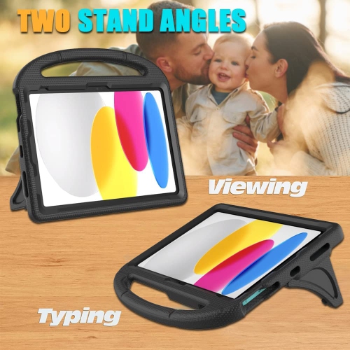 Kids Case for iPad 10th Generation 10.9 Inch 2022, L iPad Air 5th/4th Generation Case, iPad Pro 11 Inch Case Lightweight Shockproof with Handle Stand