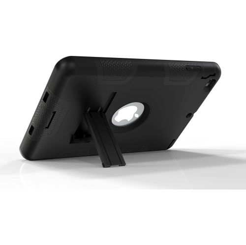 M iPad Mini Case, iPad Mini 2 Case, iPad Mini 3 Case, Heavy Duty Protection Kickstand Combo Hybrid Impact Silicone Hard Case Cover for ipad Mini