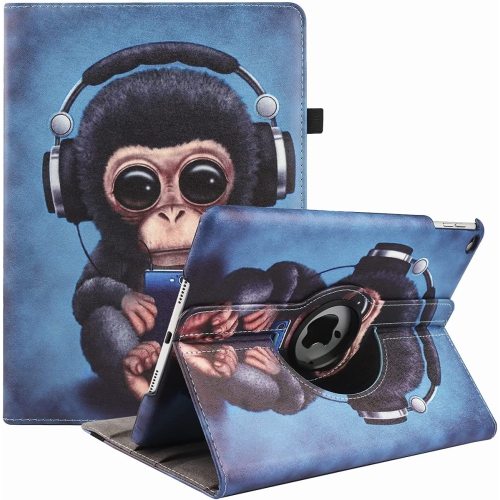 DOLAER  Case for Ipad Air 2/air 1/ipad 9.7 5Th/6Th Generation(2017/2018) - 360 Degree Rotating Multi-Angle Viewing Folio Stand Cases w Auto