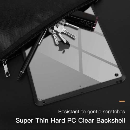 T Case for New iPad 9th Generation 2021/8th Gen 2020/7th Gen 2019, Ultra Slim Lightweight Shock Absorbant Flexible TPU Air-Pillow Edge Protective