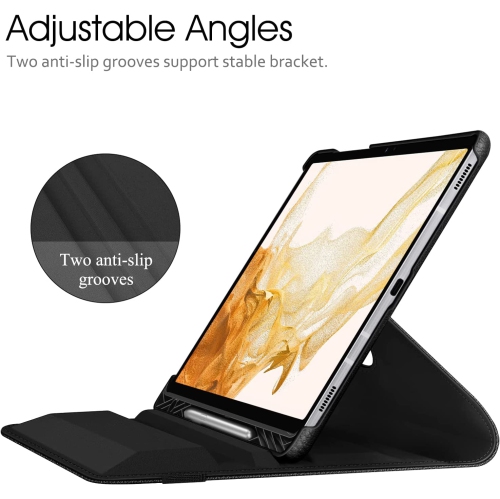 F Rotating Case for Samsung Galaxy Tab S8 Plus 2022/S7 FE 2021/S7 Plus 2020 12.4 inch with S Pen Holder, 360 Degree Swiveling Stand Cover Auto