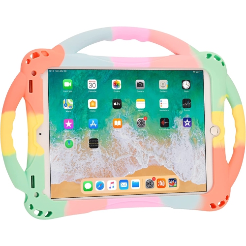 DOLAER  Ipad 6Th/5Th Generation Case-A Ipad 9.7 Inch 2018/2017 Case for Kids, Built-In Stand Handle And Comes w A Strap Ipad Air&air 2/pro 9.7