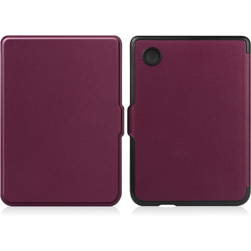 H Slimshell Case for 6 Kobo Clara 2E 2022 Released,Premium Lightweight PU Leather Cover with Auto Sleep/Wake for Kobo Clara 2E 6inch-Purple
