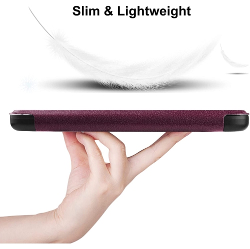 H Slimshell Case for 6 Kobo Clara 2E 2022 Released,Premium Lightweight PU Leather Cover with Auto Sleep/Wake for Kobo Clara 2E 6inch-Purple