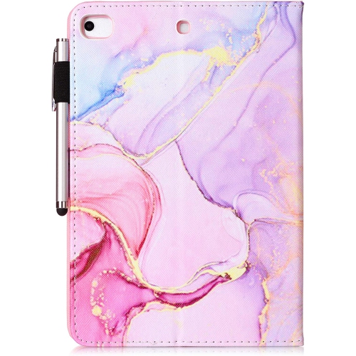 iPad Mini 5 Case Mini 4 Mini 3 2 Cover, F Smart Wake Sleep Flip Stand Case Soft PU Leather Protective Case with Card Slot Pen Holder for Apple iPad