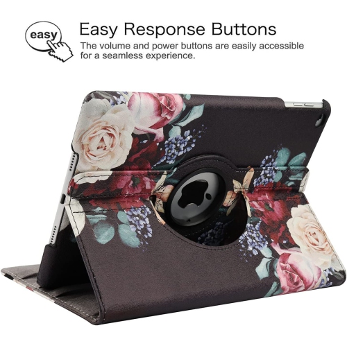 Rotating Case for 9th Generation Case 2021 / iPad 8th Generation 2020 / 7th Generation 10.2 2019, 360 Degree Rotating Multi-Angle Viewing Folio Stand