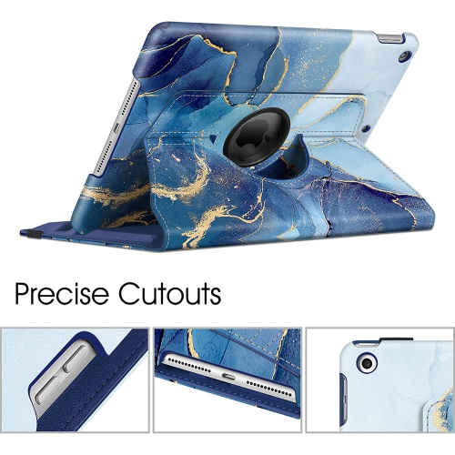 F Rotating Case for iPad 9th Generation / 8th Generation (2020) / 7th Gen (2019) 10.2 Inch - 360 Degree Rotating Protective Stand Cover with Pencil