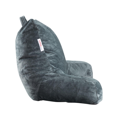 Reading Pillow TV Bed Rest Memory Foam with Arms Rests, High Shredded Memory Foam Comfort Bed Pillow Lumbar Cushion